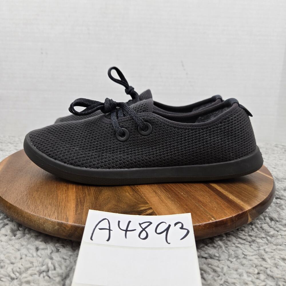 Allbirds Womens 9 Tree Skippers Black Casual Lifestyle Daily Flat Boat Shoe